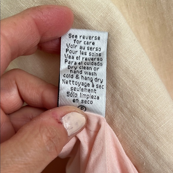 NICOLE MILLER Collection NWOT Oversized Linen Dip Dye Blazer Lined, Size S/M - Picture 8 of 11